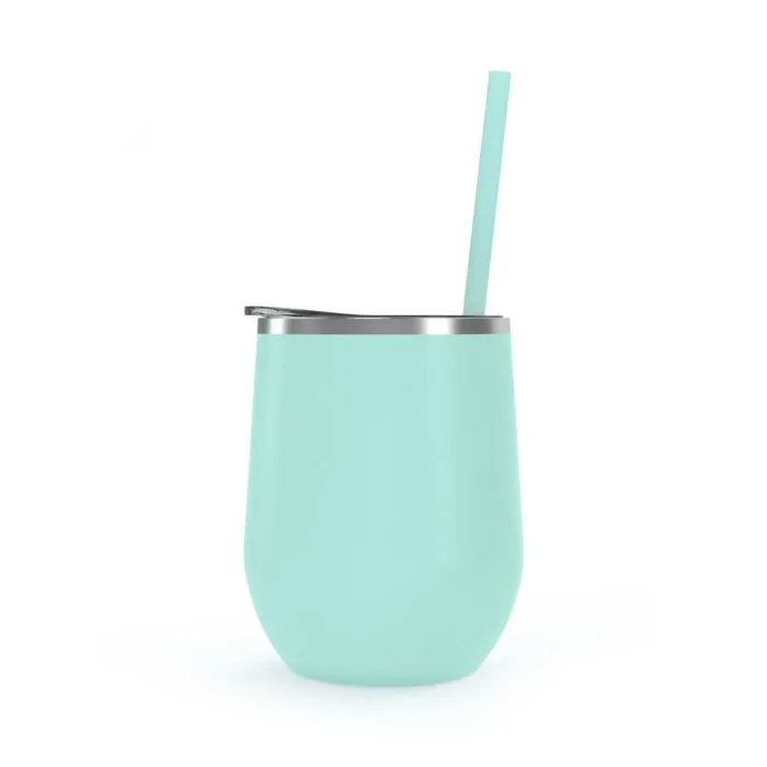 12 oz. Stainless Steel Wine Tumblers - Matte Finish