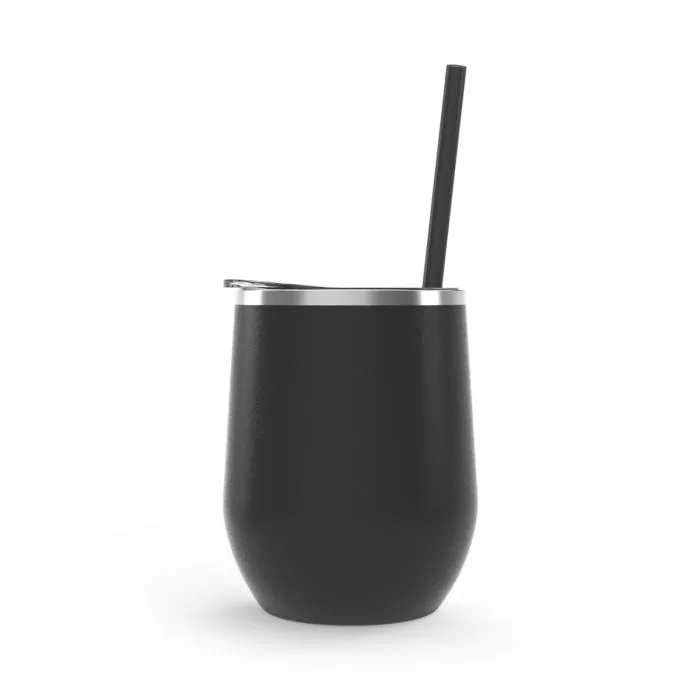12 oz. Stainless Steel Wine Tumblers - Matte Finish