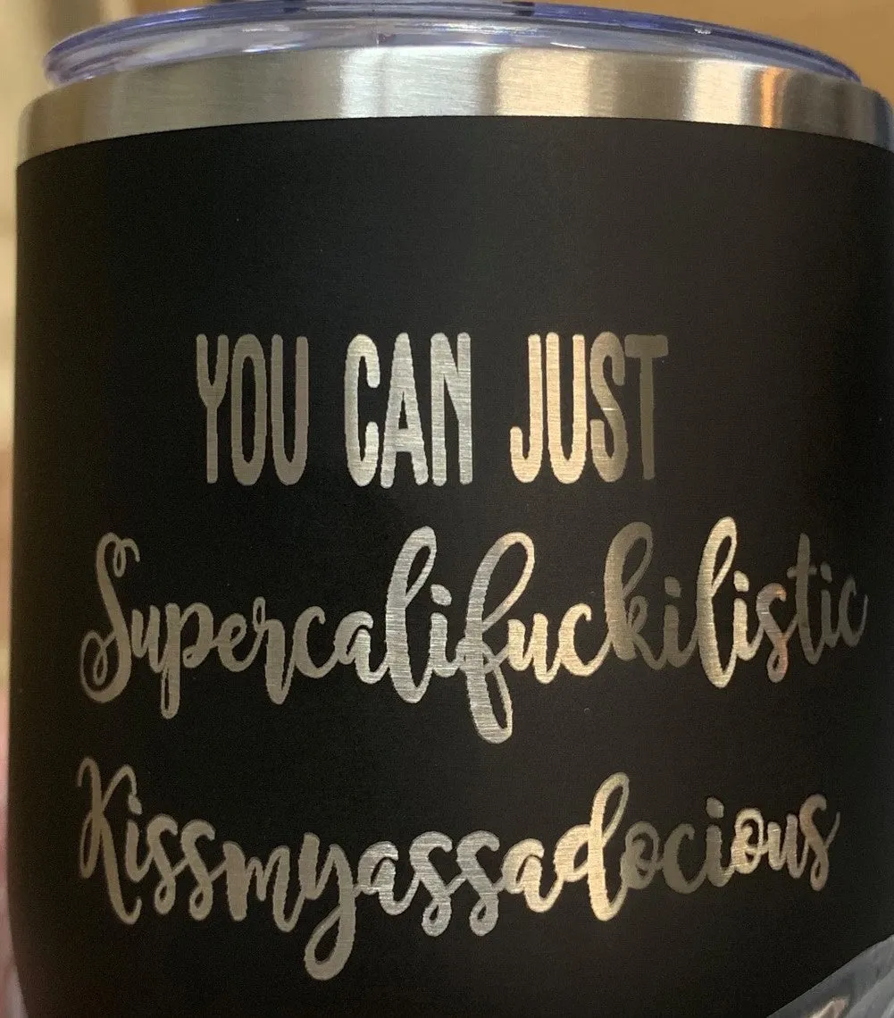12 oz. Stainless Steel Wine Tumblers - Matte Finish