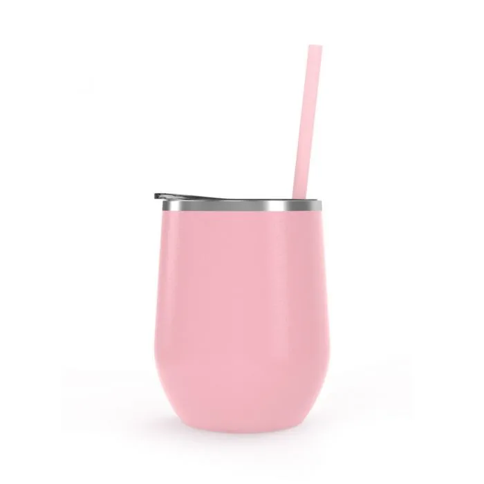 12 oz. Stainless Steel Wine Tumblers - Matte Finish
