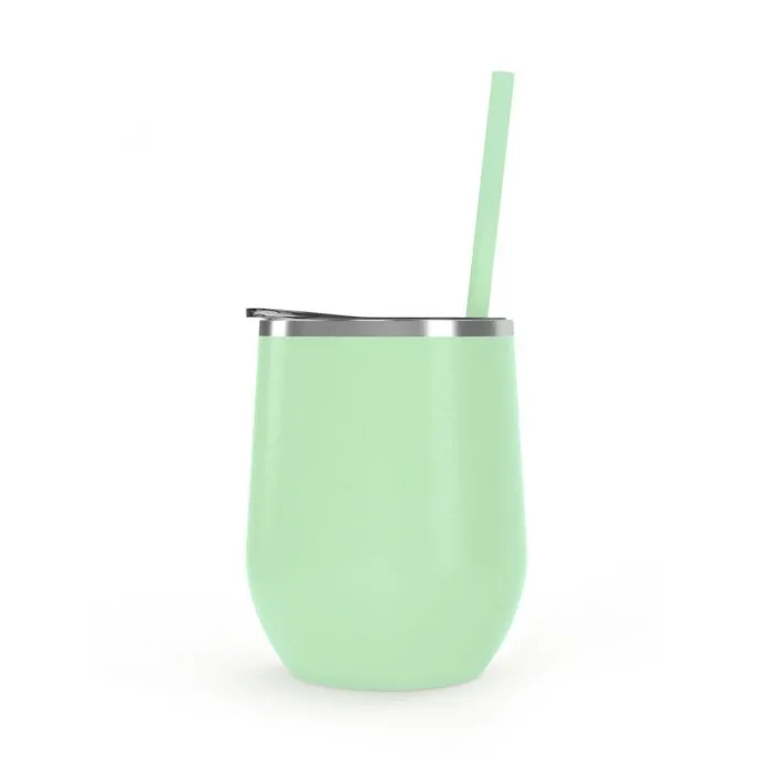 12 oz. Stainless Steel Wine Tumblers - Matte Finish