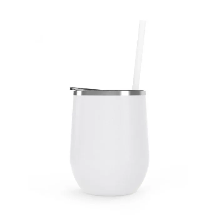 12 oz. Stainless Steel Wine Tumblers - Matte Finish