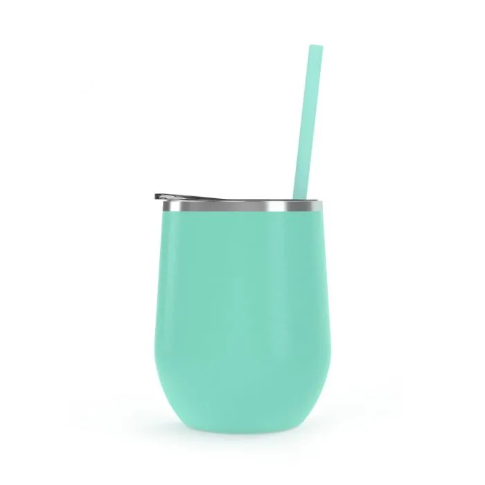 12 oz. Stainless Steel Wine Tumblers - Matte Finish