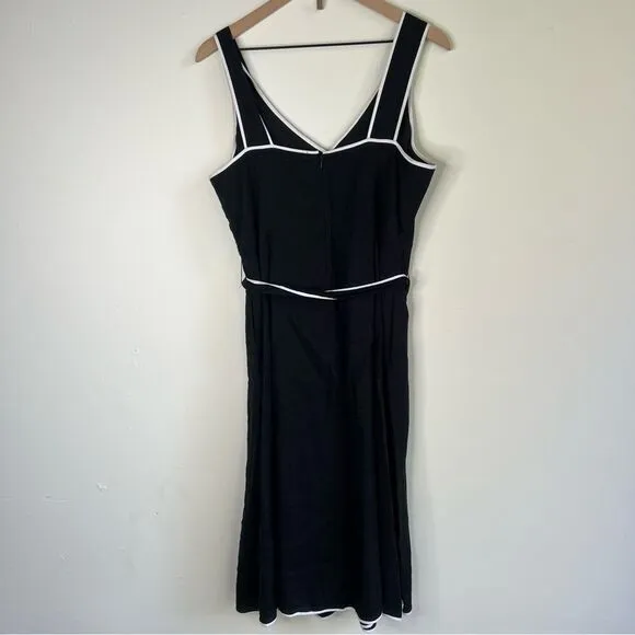 1901‎ black with white trim Sundress