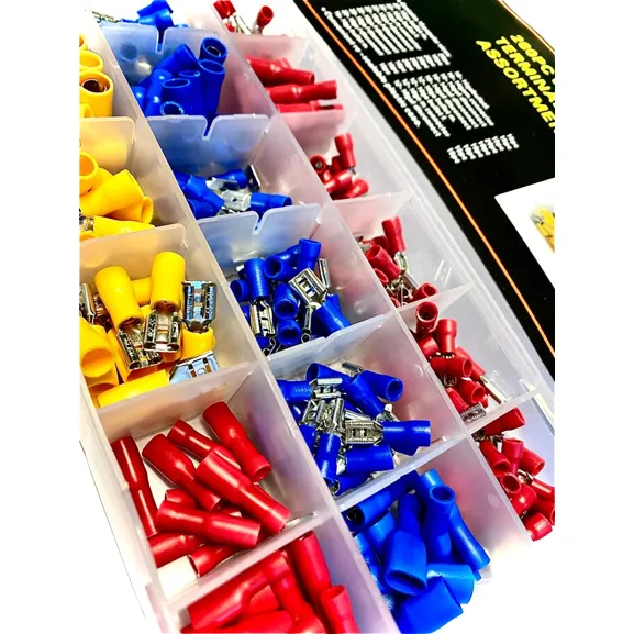 280 Pieces Assorted Crimp Spade Terminal Insulated Electrical Wire Connector Kit