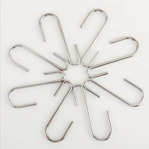 30 Pack Cintinel Heavy Duty S Hooks Pan Pot Holder Rack Hooks Hanging Hangers S Shaped Hooks for Kitchenware Pots Utensils Clothes Bags Towels Plants