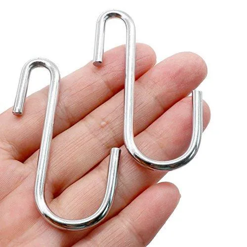 30 Pack Cintinel Heavy Duty S Hooks Pan Pot Holder Rack Hooks Hanging Hangers S Shaped Hooks for Kitchenware Pots Utensils Clothes Bags Towels Plants