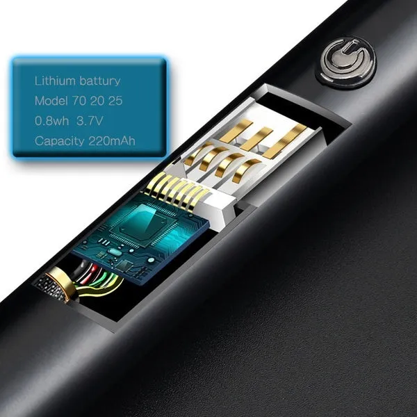 360 Degree Rotation Pulse Arc Lighter Rechargeable Usb Windproof Lighter Portable BBQ Lighter