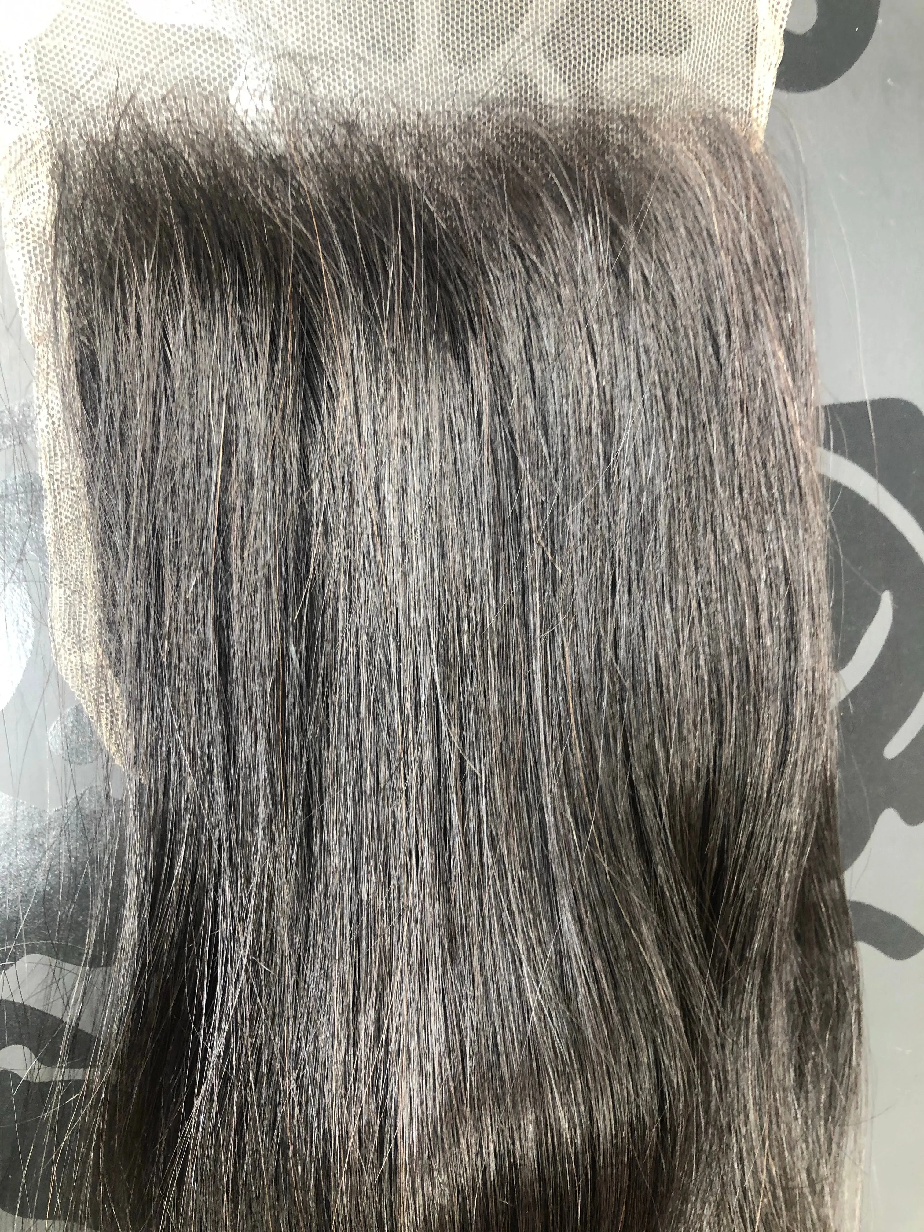 4x4 HD Closure 14in Straight Signature D’ Luxe