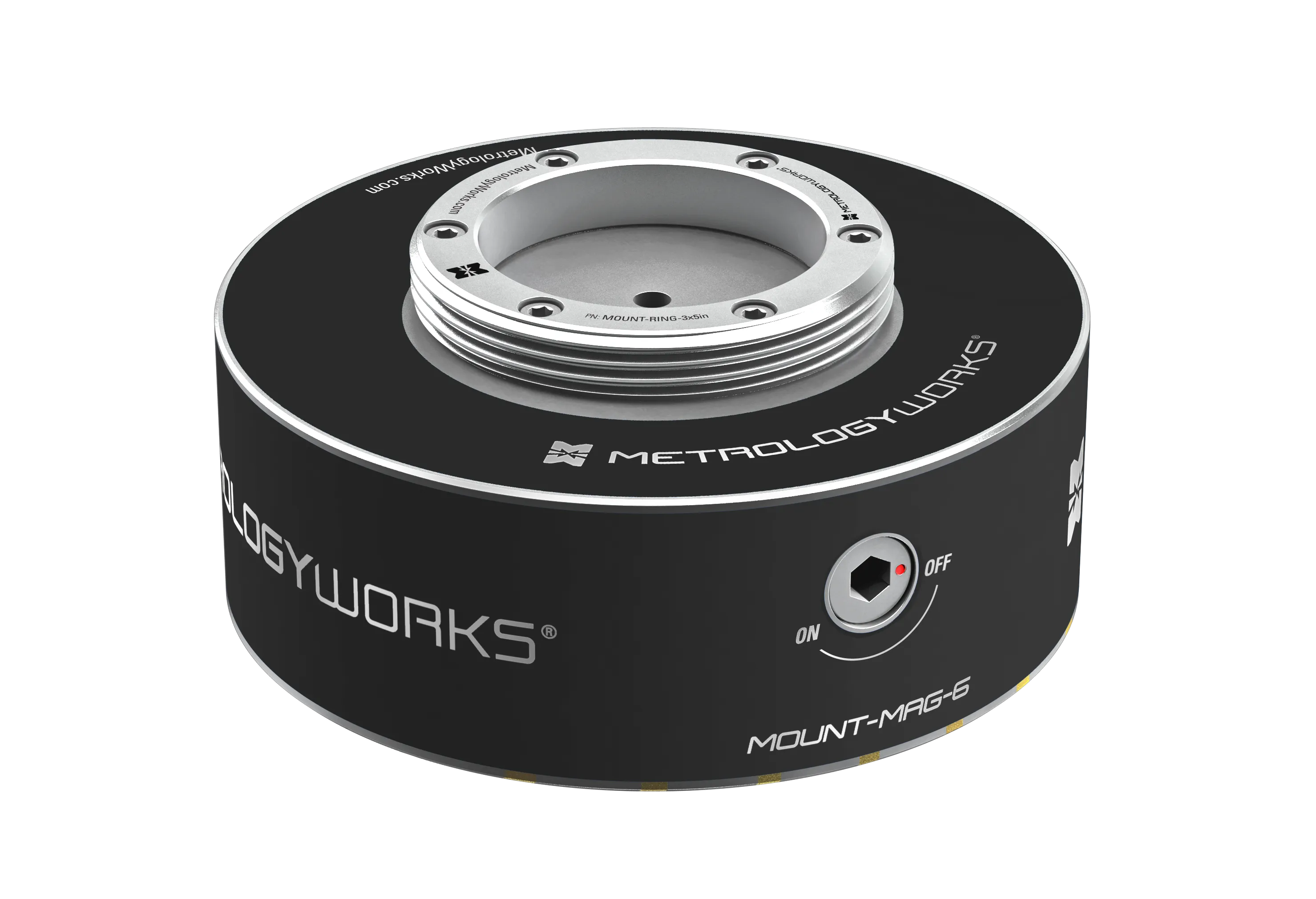 6" Magnetic Mount for Portable CMM Arm (including FARO, Hexagon / Romer , Kreon, etc)