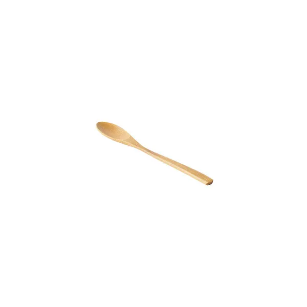 6" Solid Bamboo Condiment Spoon 10 pk