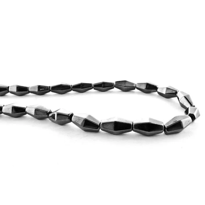6X12mm Magnetic Hematite Double Cone Mh29