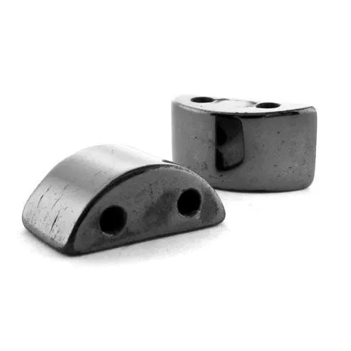 6X13mm Magnetic Spacer 2-Hole Half Moon SPMG03