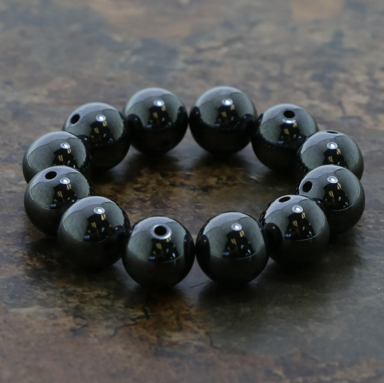 9mm Magnetic Hematite Rounds Mh68