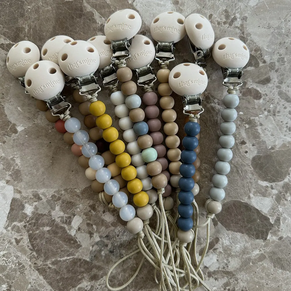 Abel pacifier strap - Clear