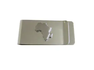 Africa Map Shape Money Clip