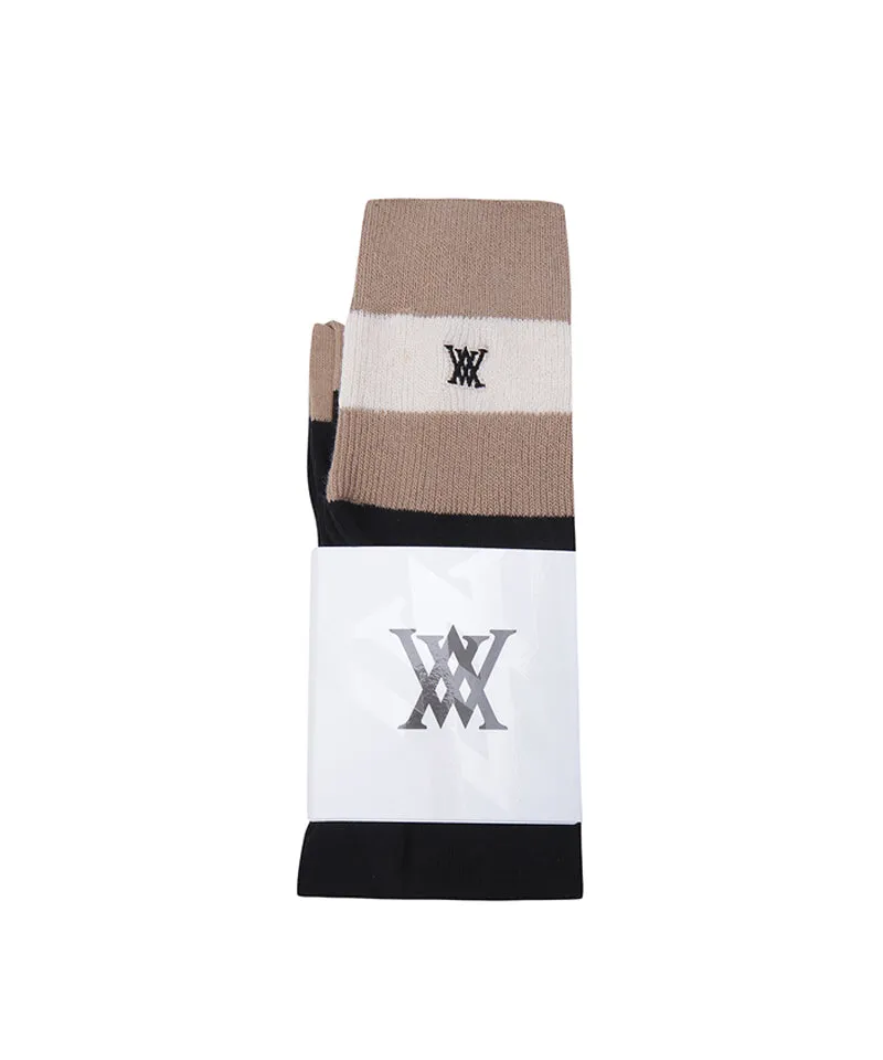 ANEW Golf Women's Three-Tone Knee Socks - Black
