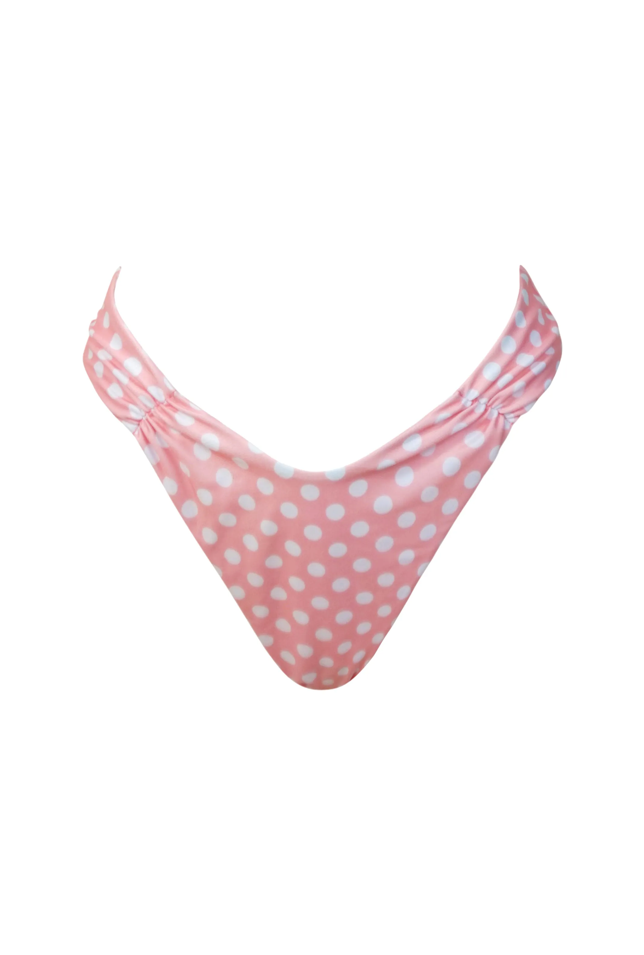 Anguilla Ruched Moderate Bikini Bottom - Rosy Cheeks