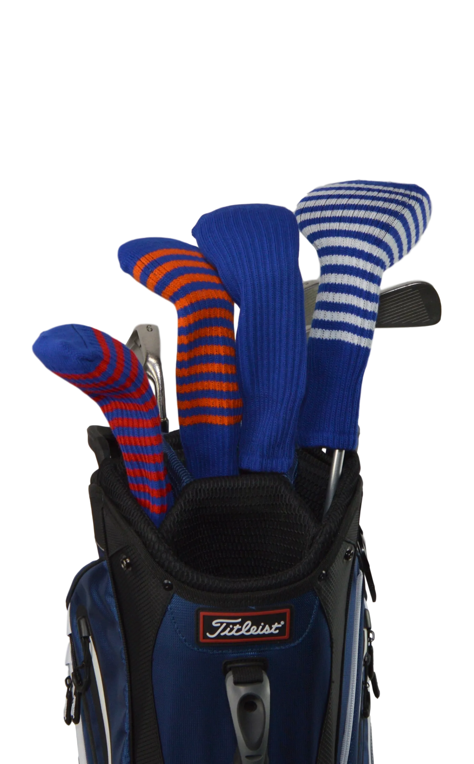 Aqua and Ruby Pink Club Sock Golf Headcover