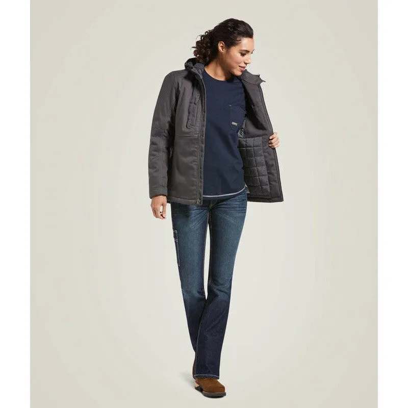 Ariat Women's Rebar DuraCanvas Insulated Jacket Grey - 10032917