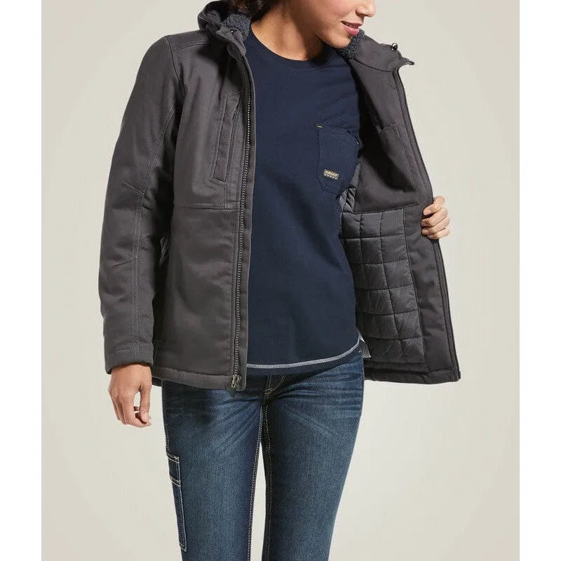 Ariat Women's Rebar DuraCanvas Insulated Jacket Grey - 10032917