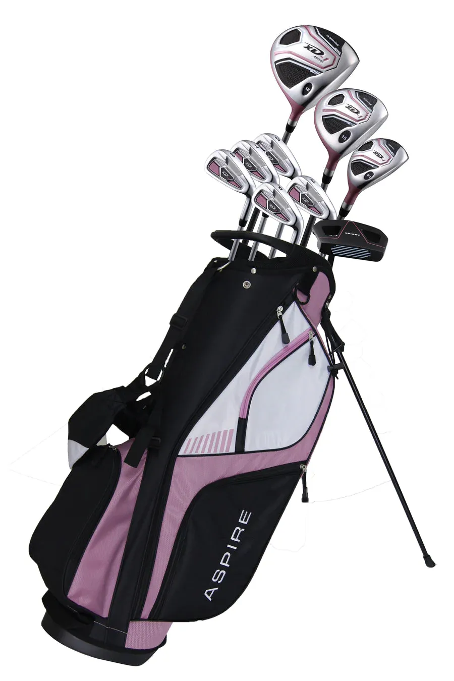 Aspire XD-1 9 Club Complete Womens Golf Set Pink