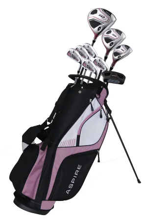 Aspire XD-1 9 Club Complete Womens Golf Set Pink
