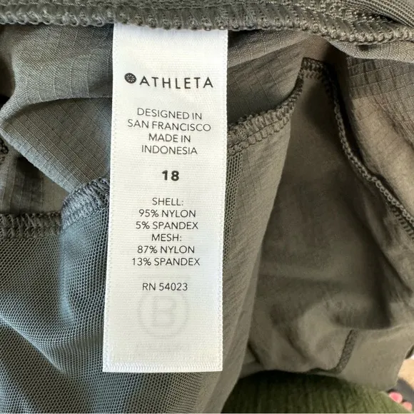 Athleta Trekkie North Shorts Women's Size 18 530626-02 Olive Green NWT Hiking