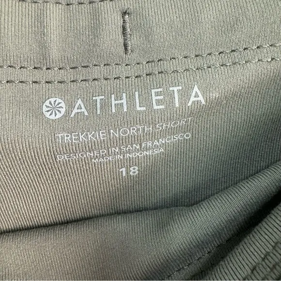 Athleta Trekkie North Shorts Women's Size 18 530626-02 Olive Green NWT Hiking