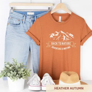 Back to Nature - Adult Unisex Jersey Crew Tee