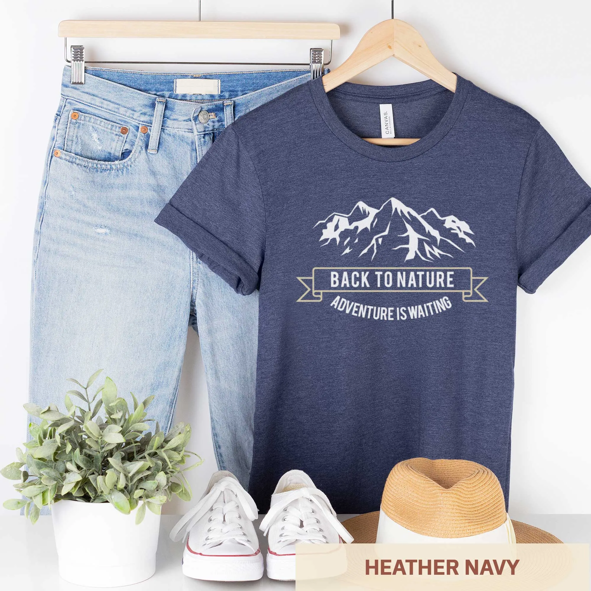 Back to Nature - Adult Unisex Jersey Crew Tee