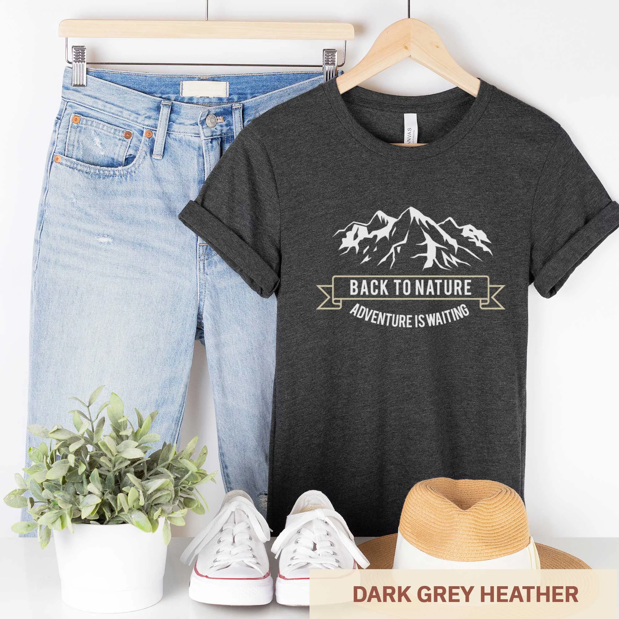 Back to Nature - Adult Unisex Jersey Crew Tee