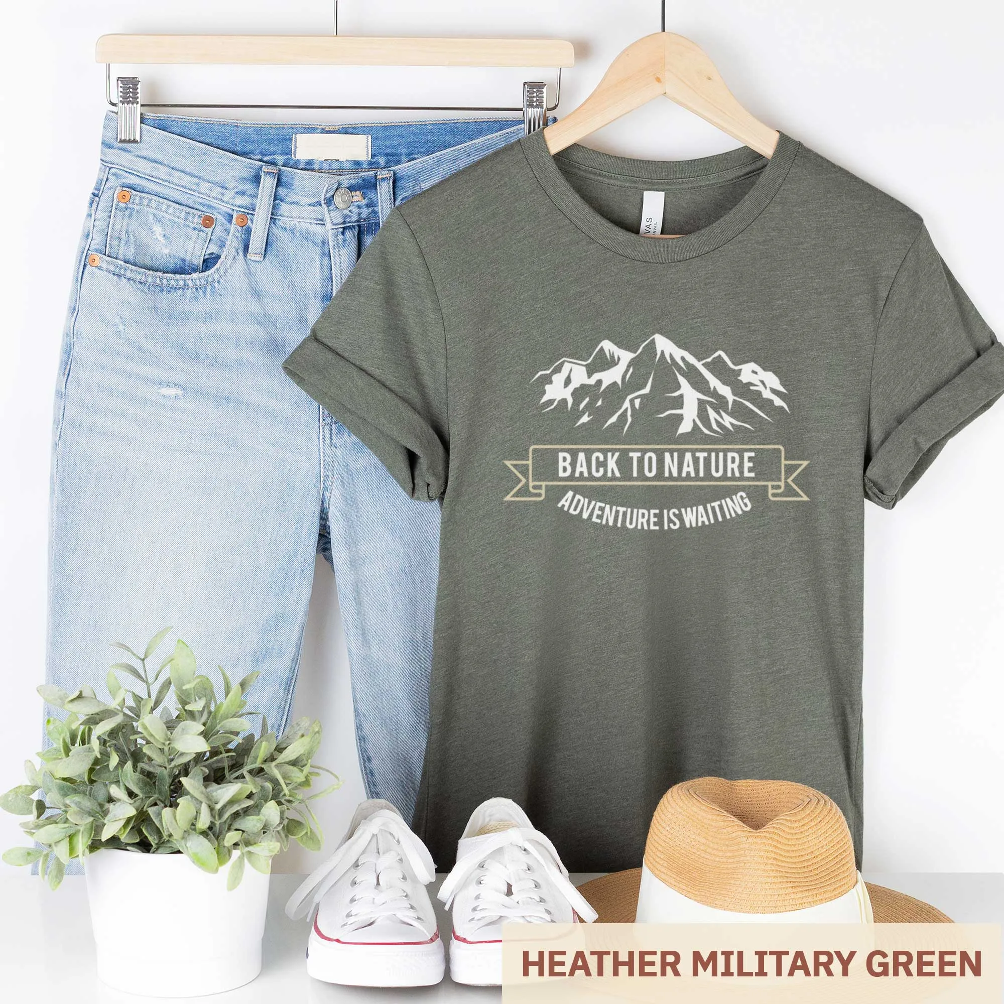 Back to Nature - Adult Unisex Jersey Crew Tee
