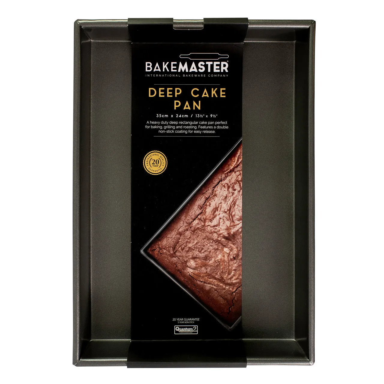 BakeMaster Rectangular Deep Cake Pan 35x24