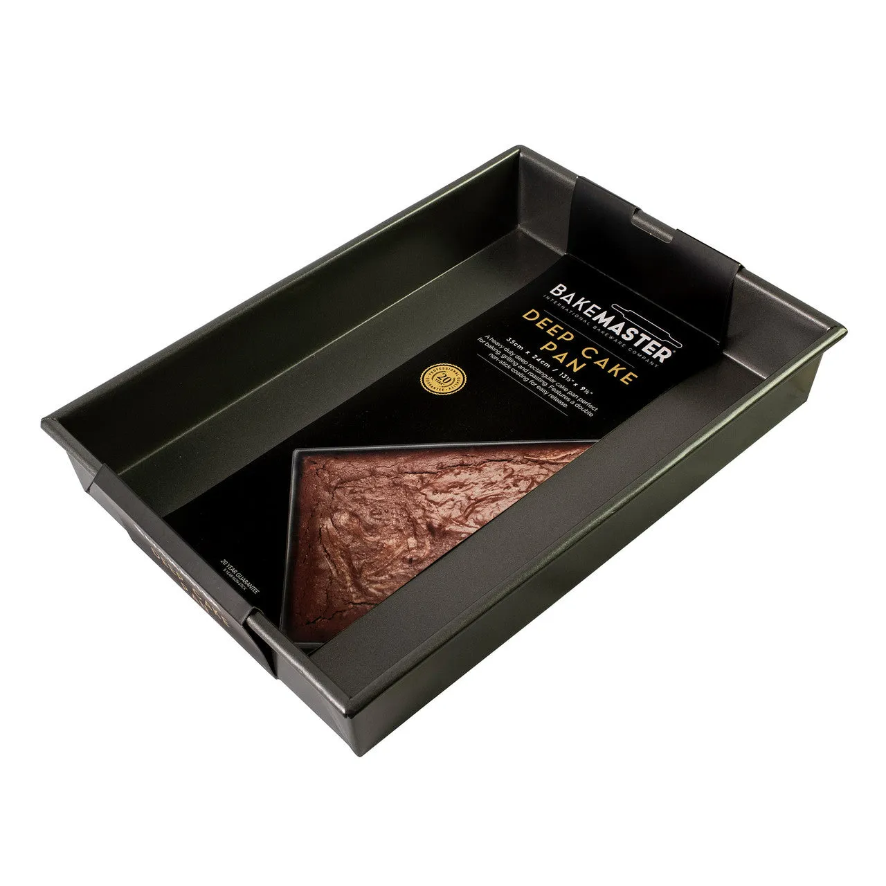 BakeMaster Rectangular Deep Cake Pan 35x24