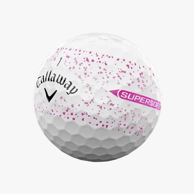 BALLE CALLAWAY SUPERSOFT SPLATTER 25