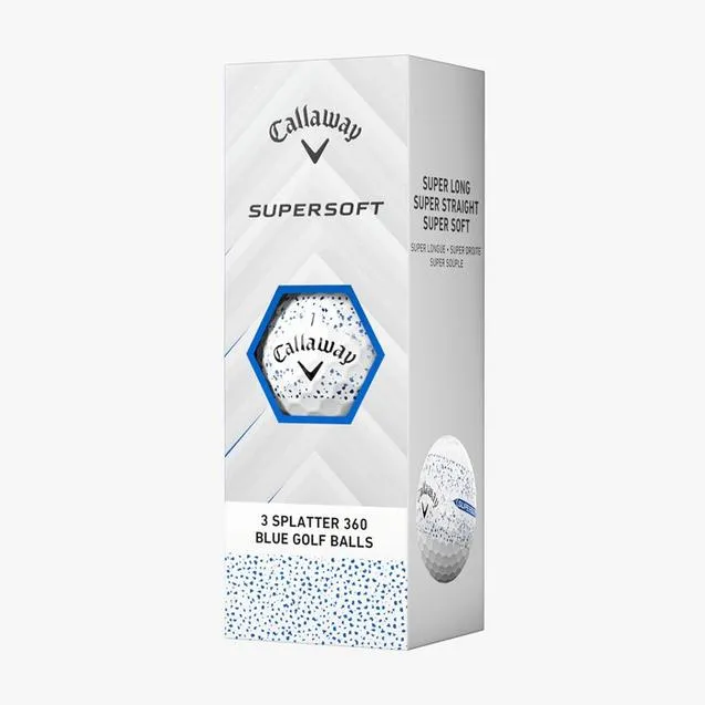 BALLE CALLAWAY SUPERSOFT SPLATTER 25