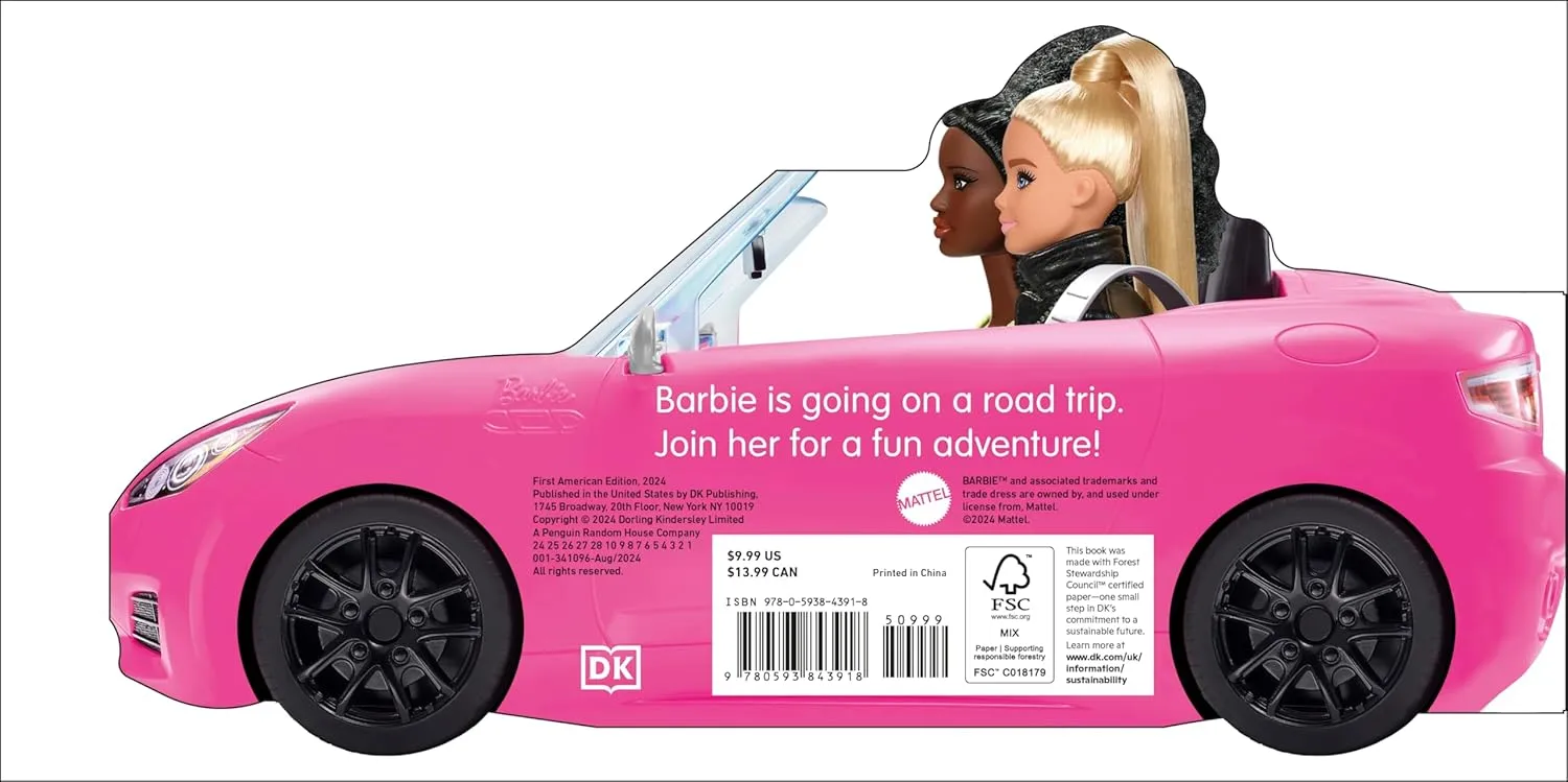 Barbie Dream Car: A Push-Along Board Book Adventure (Wheelie Books)