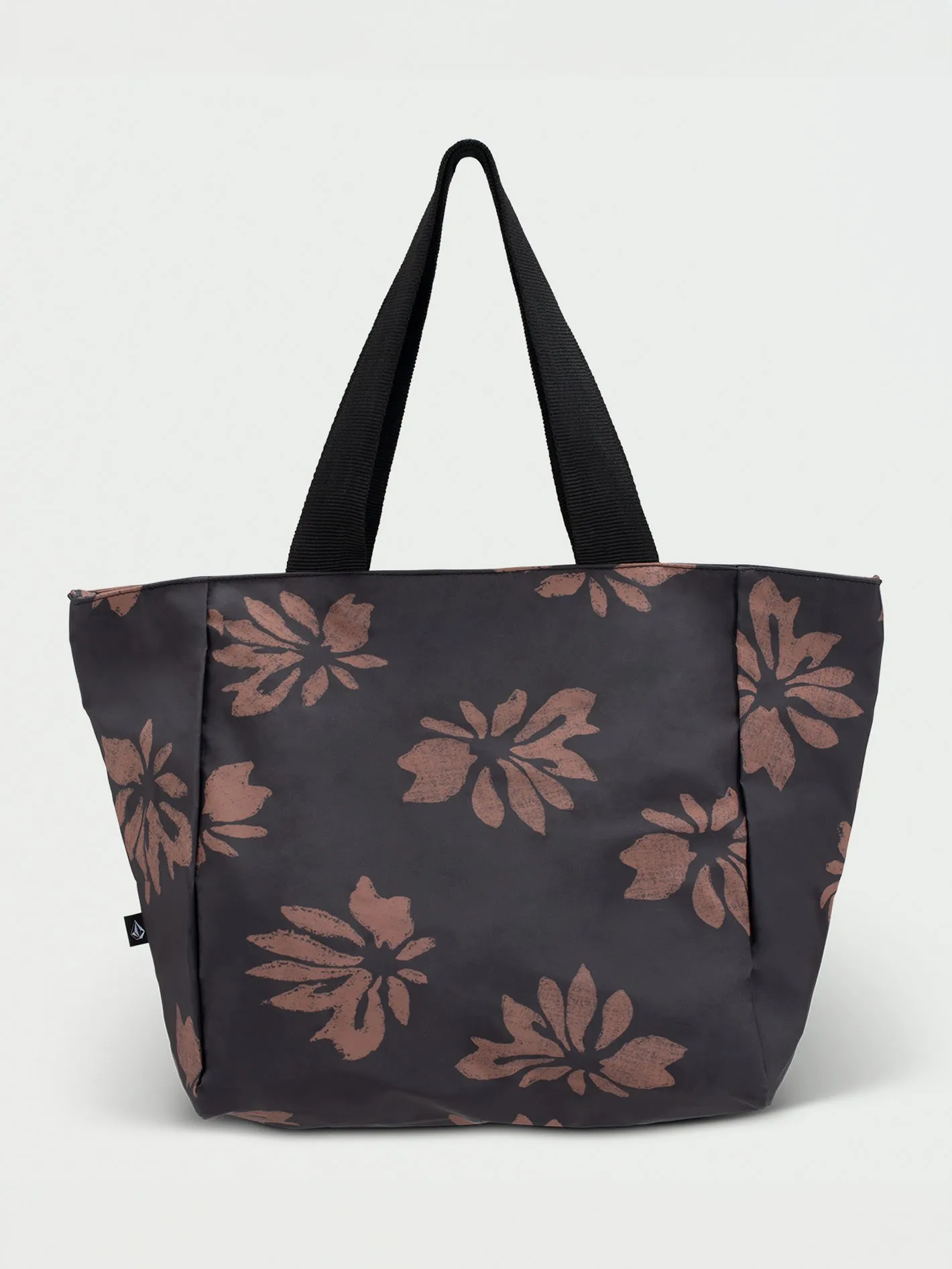 Bay Bae Beach Tote  - Black Tan