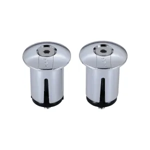 BBB Cycling End Caps Screwon Chrome (2Pcs)