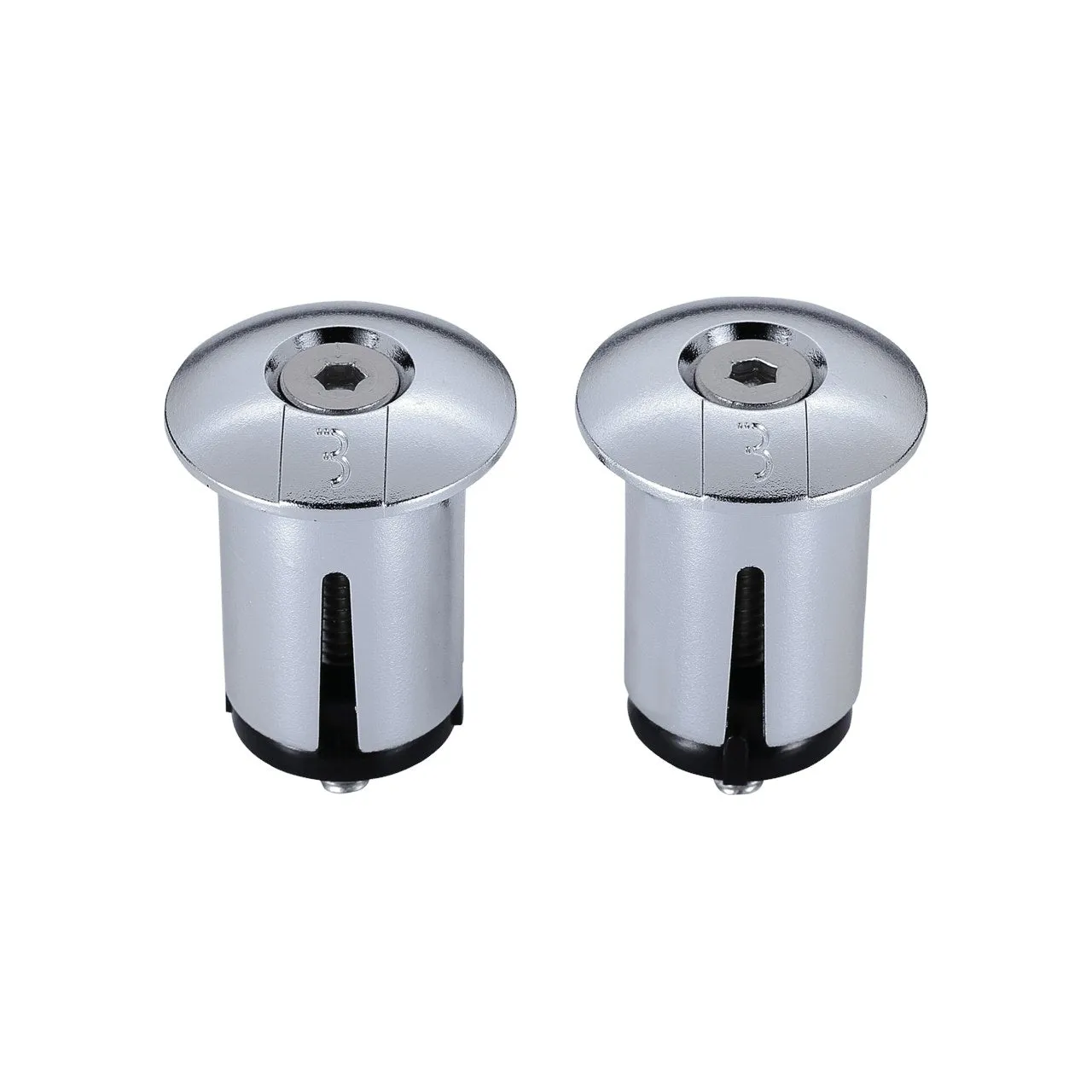 BBB Cycling End Caps Screwon Chrome (2Pcs)