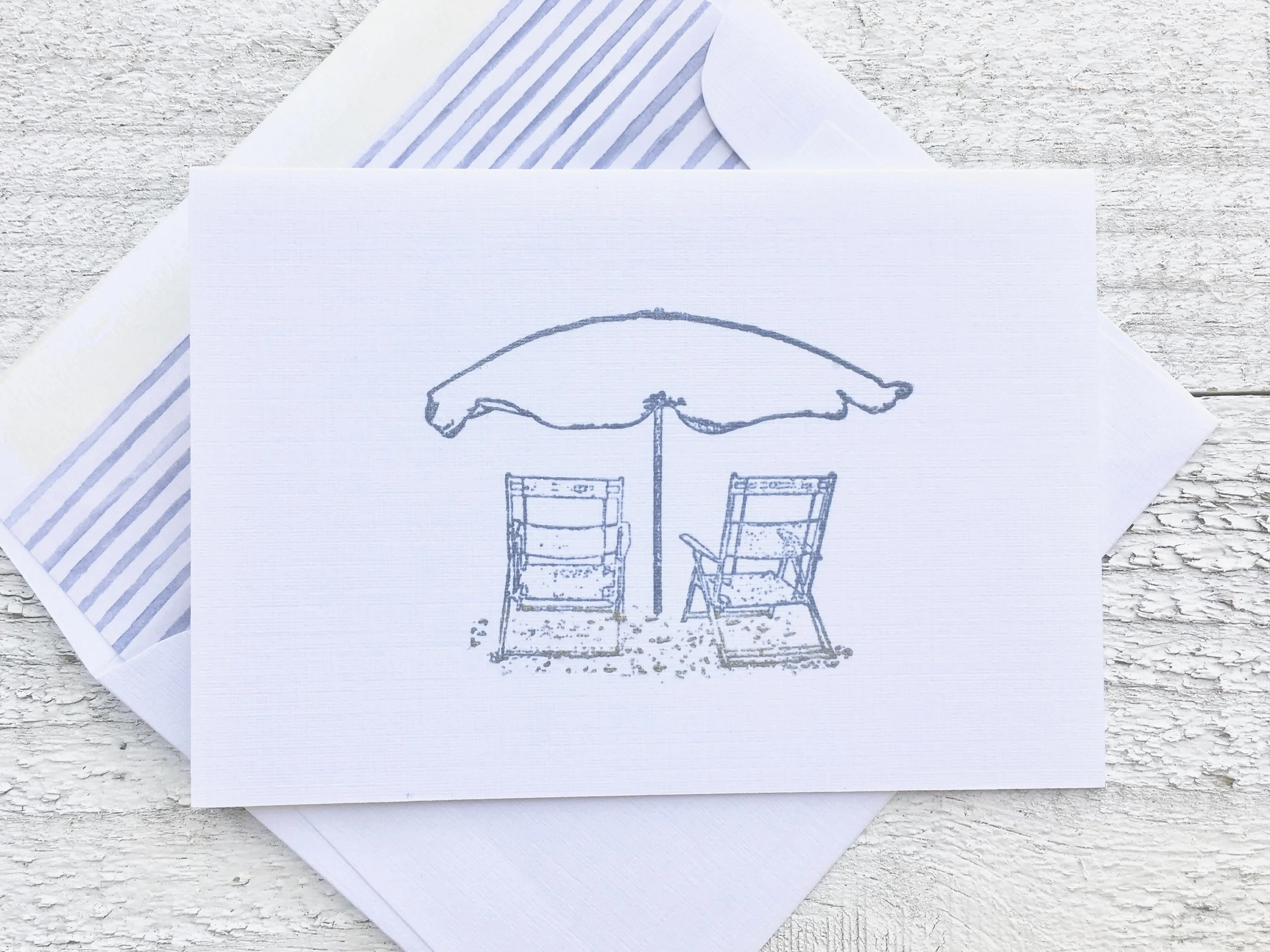 Beach Chair Note Cards