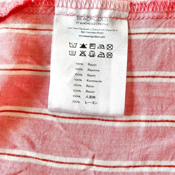 Beachgold x Anthropologie Surfrider Striped Wrap Skirt Small