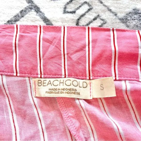 Beachgold x Anthropologie Surfrider Striped Wrap Skirt Small