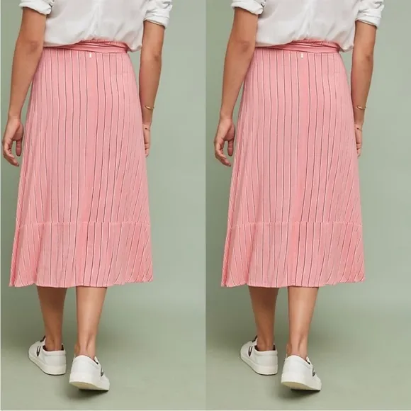 Beachgold x Anthropologie Surfrider Striped Wrap Skirt Small