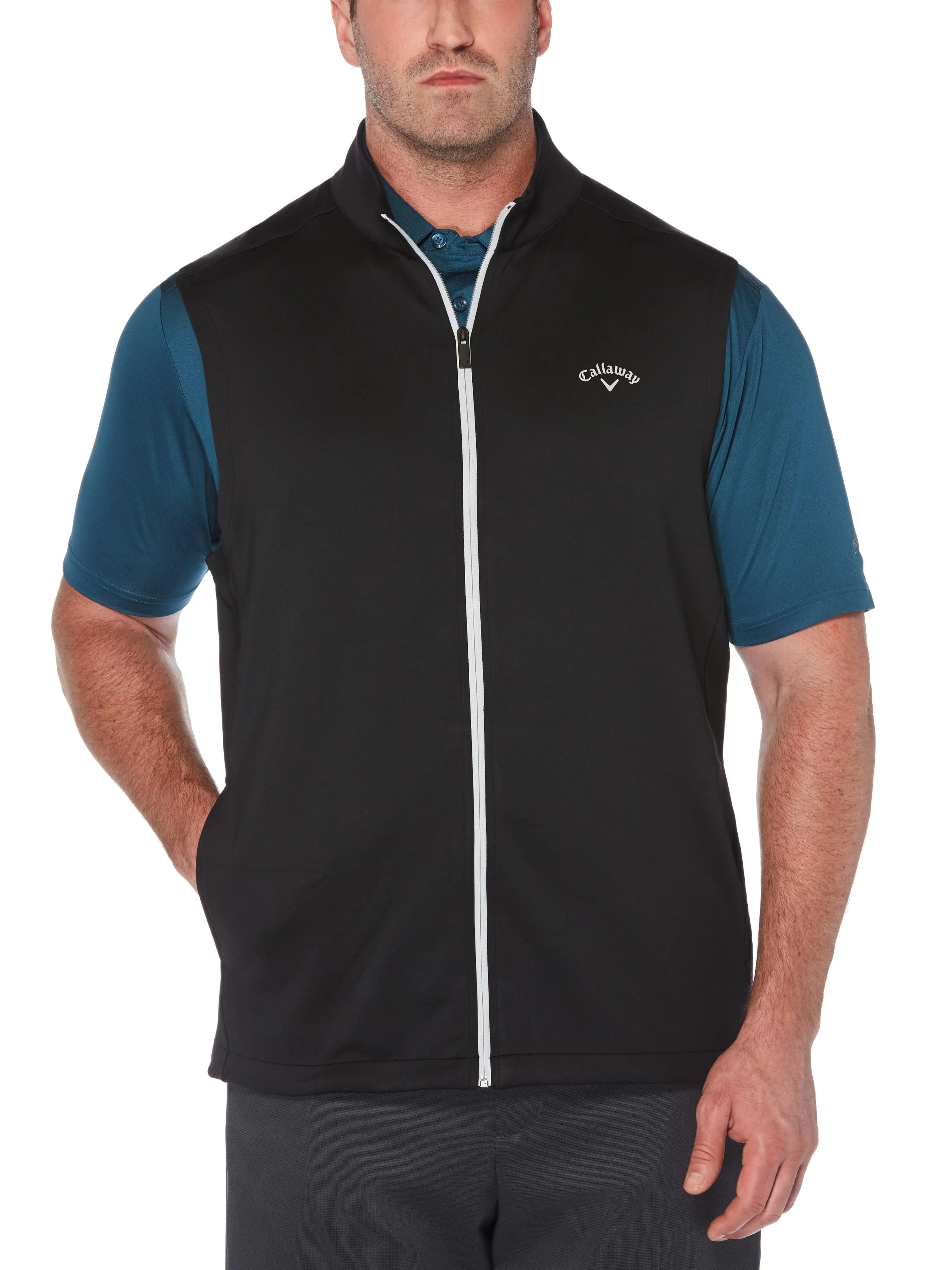 Big & Tall High Gauge Fleece Full Zip Vest