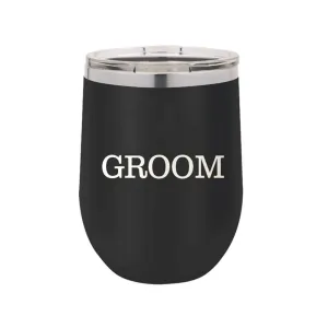 Black Groom 12oz Insulated Tumbler