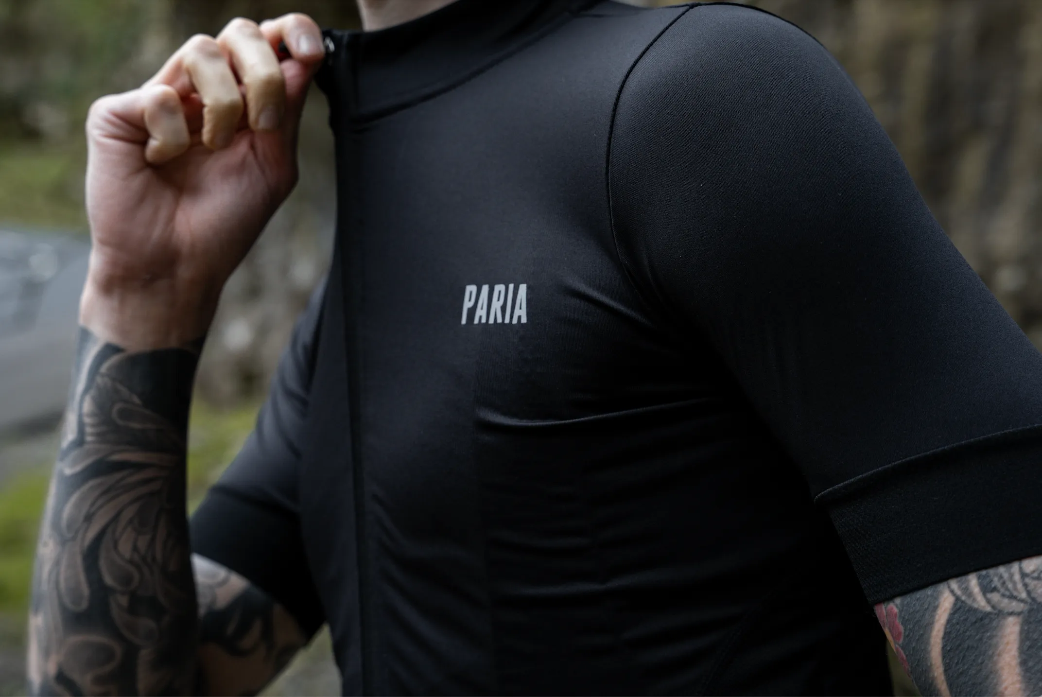 Black Men's Cycling Jersey - RAW