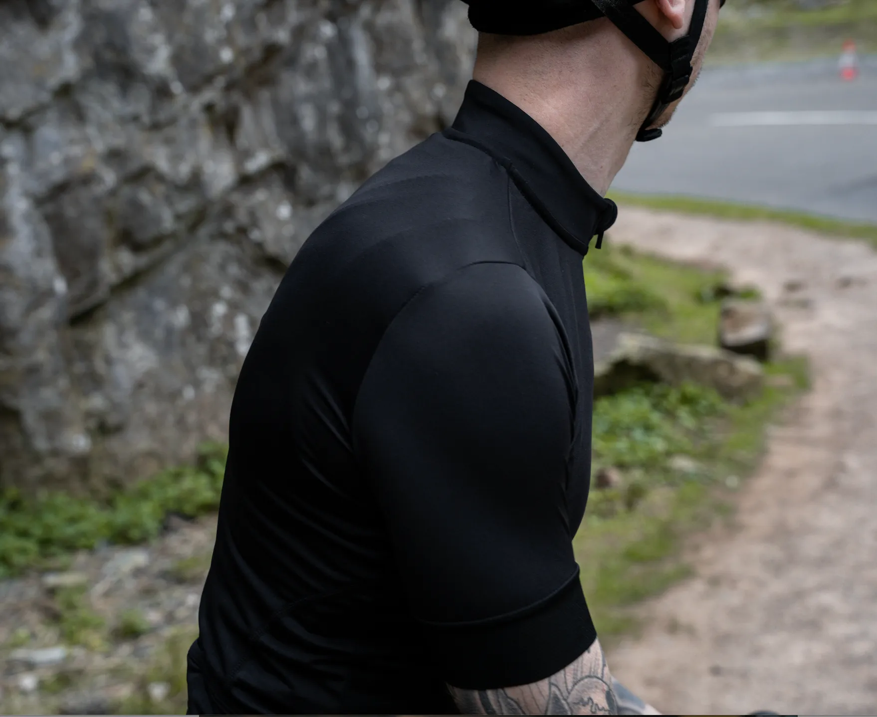 Black Men's Cycling Jersey - RAW