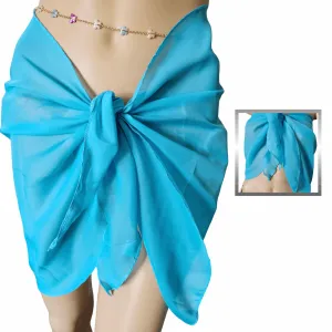 Blue Women's Swimsuit Cover Up Sarong Cover-Ups Wrap Skirt